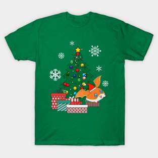 Patamon Around The Christmas Tree Digimon T-Shirt